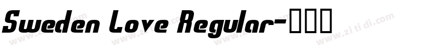 Sweden Love Regular字体转换
